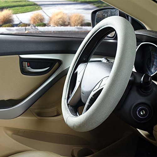 Custom Accessories 38552P Road Pilot Grey Ultra-Soft Molded Steering Wheel Cover - color: Grey
