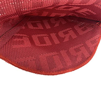 Universal Manual Red Canvas Shift Lever Knob Boot Dust Cover JDM Style Gear Shift Knob Collar Hyper Fabric