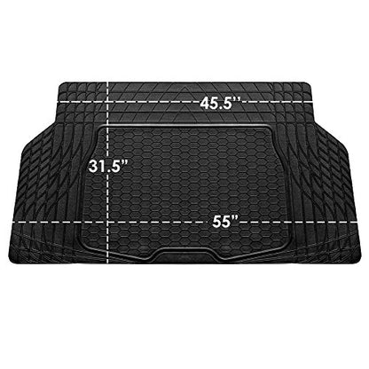 FH Group ClimaProof Universal Cargo Mat – All-Weather, Trimmable Trunk Mat (55" W x 31.5" D) – Fits Most Cars, SUVs & Trucks – Black