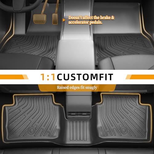 Floor Mats for Toyota Camry 2002 2003 2004 2005 2006, Camry Floor Mats ONLY Sedan, TPE Non-Slip Waterproof Summer Winter, Front & Rear Row & Cargo - style: 10)2002-2006|Camry Sedan|Floor&Cargo Mats