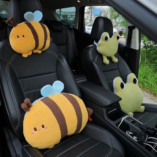 Frog-Shaped Car Headrest Neck Pillow - Drive in Style and Support-Frog Neck Pillow- 1 PCS - color: Frog Neck Pillow- 1 Pcs