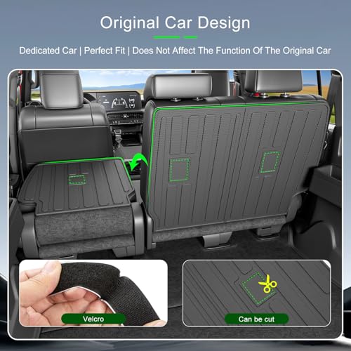 xipoqix 5 Seats Backrest Mats Compatible with 2025 2026 Toyota 4Runner Back Seat Protector TPE (Not for Hybrid EV&i-Force MAX) Replacement for 2025 2026 Toyota 4Runner Accessories (Backrest Mats) - size: Compatible with Toyota 4Runner | 2025-2026