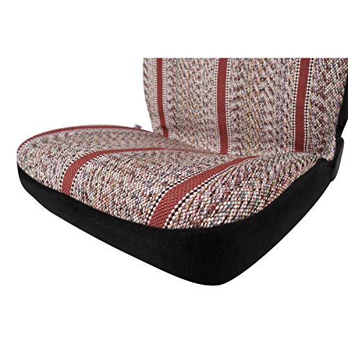 Baja Blanket Bucket Seat Cover for Car, Truck, Van, SUV - Airbag Compatible (2PCS Red) - color: Red
