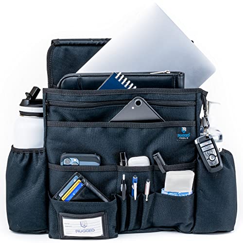 Car Seat Organizer - Front Seat Organizer for Passenger Seat - Car Office For Work Truck, Police, Business, and Law Enforcement - Over the Seat Storage File Organizer for Truck Cab