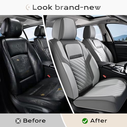 Coverado Car Seat Covers Front Set - color: BlackWhite-0, size: Front Pair