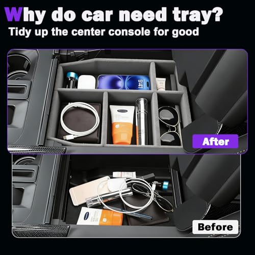 6Pcs for Honda Pilot 2023-2026, Ridgeline & Passport 2024-2026, Center Console Organizer Tray Cup Holder Pads Car Seat Headrest Hooks Glove Box Hook Interior Accessories
