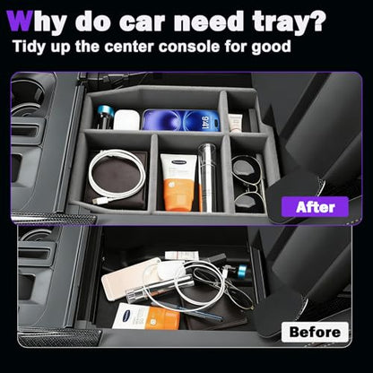6Pcs for Honda Pilot 2023-2026, Ridgeline & Passport 2024-2026, Center Console Organizer Tray Cup Holder Pads Car Seat Headrest Hooks Glove Box Hook Interior Accessories
