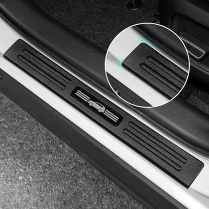 Door Sill Guards Compatible with Toyota RAV4 2026 2027 LE/SE/XLE/XSE/Woodland/Limited Accessories ABS Material Door Sill Protector Plate Decoration Front and Rear Door Pedal Kick Protection
