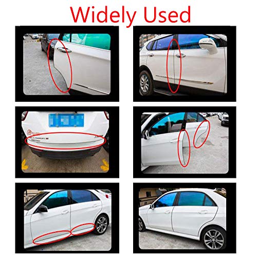 ESUPPORT 16ft 5M U Shape Car Door Moulding Rubber Scratch Protector Strip Edge Guard Trim Seal Transparent