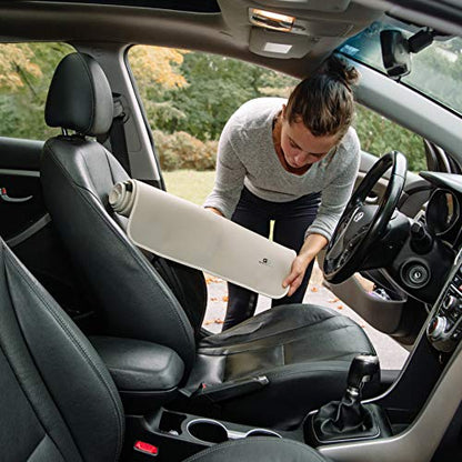 Gorla Gear Beige Premium Universal Fit Waterproof Stain Resistant Tan Khaki Car Seat Cover Neoprene Non-Slip Bucket Seat Dog Sweat Proof Protector Save Your Leather Cloth Seats Van Truck SUV Sedan - color: Beige