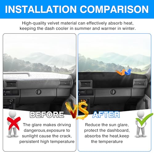 Autorder Dashboard Cover Mat for 1994 1995 Nissan Pathfinder/1994-1997 Nissan Hardbody D21 Pickup Truck Accessories Dash Cover Upgrade Velvet Dash Mat Sunshade Glare UV Rays Protector - size: 1994 1995 Nissan Pathfinder