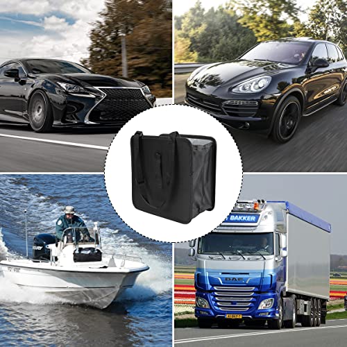 Foldable Trash Can, Hanging Waterproof Leakproof Storage Bag with Large Capacity, Car Interior Accessories (Large) - size: Large