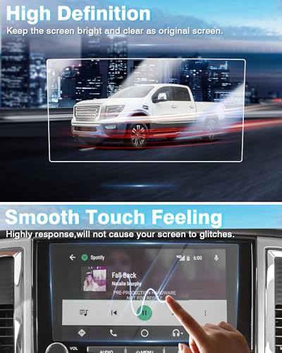 2PC Screen Protector for Nissan Titan/Titan XD 2021-2024 9-Inch [No Glare & Fingerprint] Tempered Glass Nissan Titan/Titan XD Touchscreen Accessories - size: Nissan Titan/Titan XD 2021 - 2024