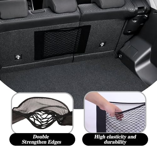 2PCS Car Storage Net Bag, Car Storage Mesh Pocket, Car Net Pocket Storage Organizer, Car Seat Back Storage Mesh Pocket, Car Elastic Storage Mesh Bag Universal for Most Cars
