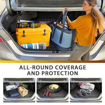 Powerty Trunk Mat for 2018-2025 Toyota Camry & 2019-2022 Toyota Avalon Accessories, All Weather TPE Cargo Liner Replacement for 18-25 Camry Hybrid/L/LE/SE/TRD/XLE/XSE &19-22 Avalon - size: Cargo Mat｜For｜18-25｜Toyota Camry