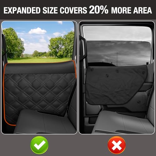 Dog car Door Protector: 20% Larger Designed Dog for Trucks & Large SUVs, 2 Packs [Left + Right] Thickened Waterproof Car Door Protector from Dog Scratching - size: Fit for Large SUV and Trucks