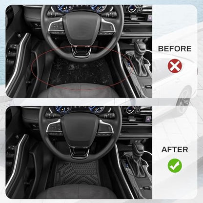 Floor Mats & Cargo Liner Fit for Hyundai Palisade 2025 2024-2020 7 Seats, All Weather TPE Custom Palisade Floor Liners, Automotive 1st & 2nd & 3rd Row Mats and Trunk Mat Car Mats Set Accessories - style: 20-25 Hyundai Palisade Full Mats Set