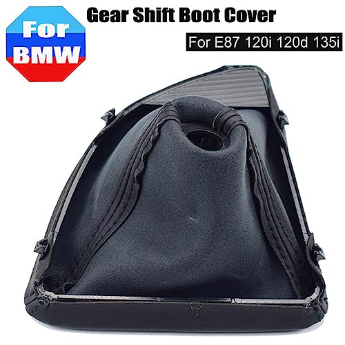 Car Shift Gear Stick Manual Shift Boot Cover Black Leather Boot Cover Case for BMW E30 E36 E39 E46 E81 E82 E87 E88 E90 E91 E92 E93 (E87-Left) - size: E87-Left
