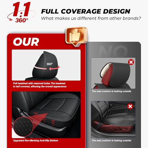 TTX LIGHTING Front Seat Covers for Hyundai Tucson 2016-2019 2020 2021 Seat Covers Waterproof Breathable Faux Leather Custom Fit Car Protector Cushion Accessories(2 Seats,Black) - size: 14.Tucson 2016-2021 Only 2PCS Front