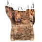 Luxurious Full Backseat Protector for Dogs with Calming Blanket - Waterproof Pet Hammock Machine Washable (Brown) - color: Brown