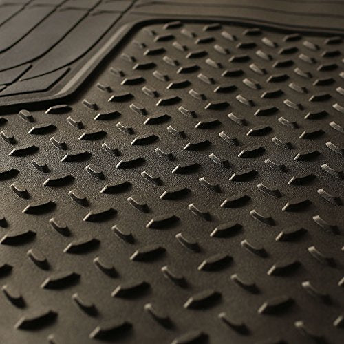 FH Group F16406 Premium Trimmable Rubber Cargo Mat (Black) with Gift- Universal Fit for Cars Trucks and SUVs