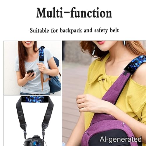 Dreaweet Blue Butterfly Seat Belt Cover Pad Cute Car Accessories for Women Girly,Soft Seatbelt Covers 2 Pcs Car Seat Belt Covers Shoulder Strap Pad - color: Blue Butterfly