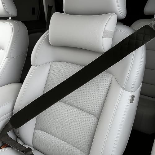 25.5 Inch Extra Long Car Seat Belt Covers, Soft and Comfortable Harness Pad for Adults and Kids, Long-lasting Fabric Material Easy to Install Universal Fit for Cars Trucks SUV (Black, 25.5in 1pack) - size: 25.5in, 1pc