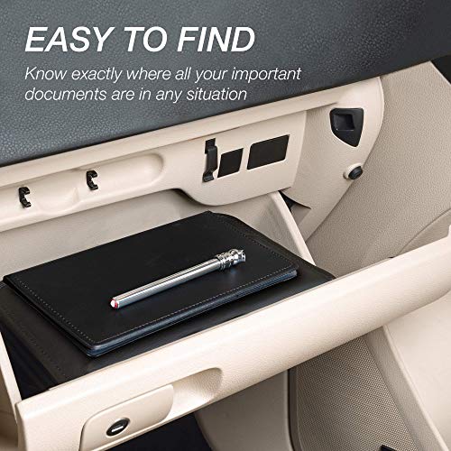 Samsill 2 Pack Car Registration and Insurance Holder, Essential Vehicle Glove Box Organizer, Vehicle Document Holder, Faux Leather, Sleek Black Design, Lottery Ticket Holders - size: 4.9" x 9.5", style: 2 PACK
