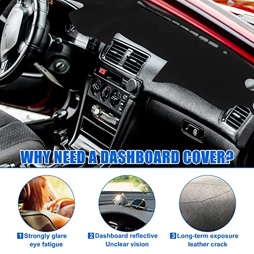 X AUTOHAUX Dashboard Covers for Acura TL 2004-2008 Dash Cover Mat Non-Slip Pad Protector Carpet