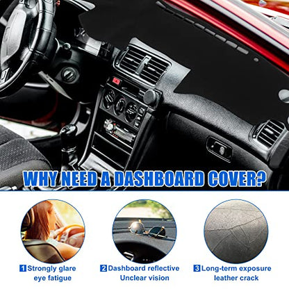 X AUTOHAUX Dashboard Covers for Acura TL 2004-2008 Dash Cover Mat Non-Slip Pad Protector Carpet