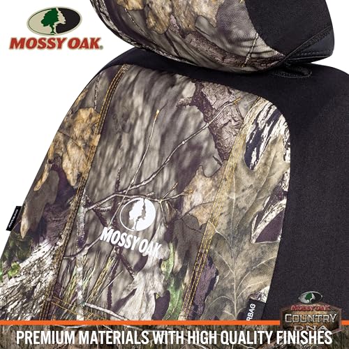Mossy Oak Front Camo Seat Covers Low Back - Made with Premium Rip-Stop Oxford Fabric, Airbag Compatible, Universial Fit Most Bucket Seats - Official Licensed Product - size: Oxford Low Back Front Seat Covers