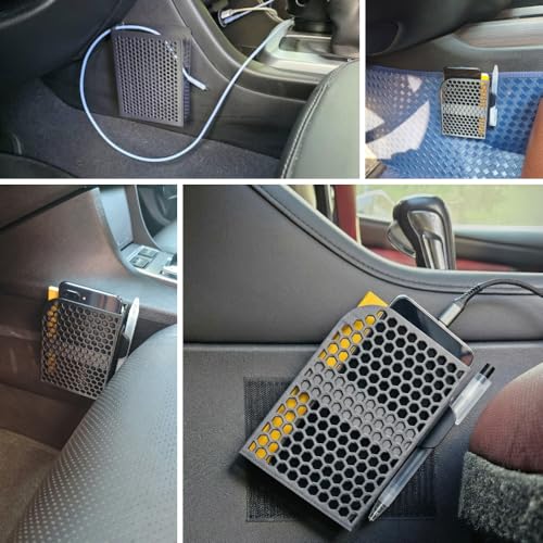 Car Organizer Car Console Organizer, Upgraded Car Seat Side Storage Holder, for Cell Phone Power Bank,3.5"x5.5" Field Notes Notebook with Pen Holder, Fit Car Truck SUV RV