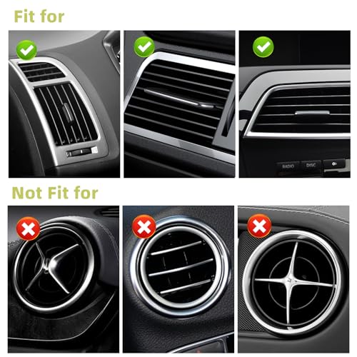 NBTEPEM Bling Car Air Conditioner Decoration Strip for Vent Outlet, 10 PCS Universal Rhinestone Car Vent Outlet Trim Decorations, Bling Interior Accessories for Women and Girls (Yellow) - color: Yellow