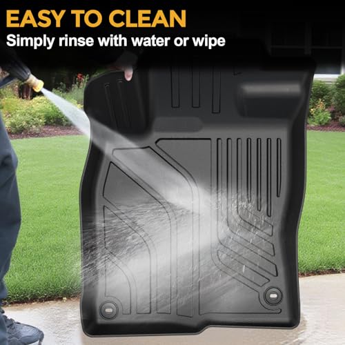 Floor Mats for Honda Civic Sedan 2012-2015, All Weather Floor Mats Trunk Cargo Liner and Door Sill Guards Accessories, Full Coverage Set (Not fit Coupe or Hybrid Models) - style: For Honda Civic | 2012-2015