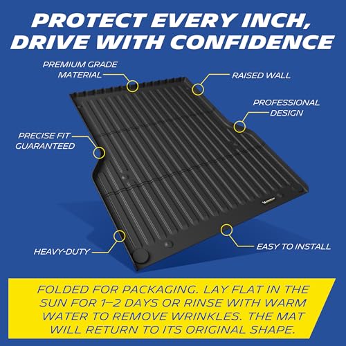 MICHELIN Truck Bed Mat for 2005-2023 Toyota Tacoma - 5 FT / 60.5" Short Bed, All-Weather Truck Bed Liner, Custom Fit, Durable TPE Bedliner, Non-Slip - size: 1) Tacoma | 05-23 | 5 FT