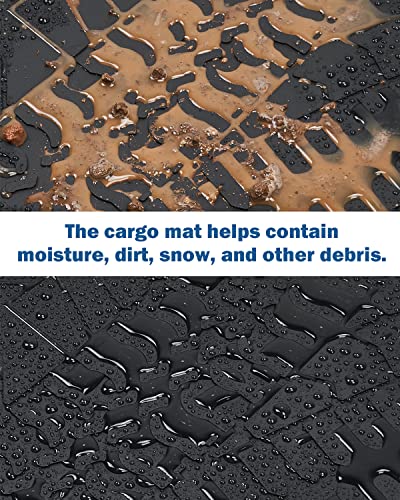 JOYTUTUS Cargo Mat fits Wrangler JL 4XE, All-Weather Protection Trunk Mat Cargo Liners Heavy Duty Waterproof Odorless Durable fits 2021 2022 2023 2024 2025 2026 Wrangler JL 4XE (Not Fits 4X4) - Black - size: Wrangler JL 4XE