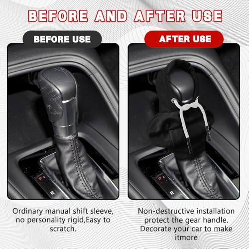 Gear Shift Hoodie, Shifter Hoodie, Funny Car Gear Shift Protector Cover, Automotive Interior Cute Gadgets Fashionable Mini Sweater Shifter Stick Knob Cover Universal for Most Vehicles (Black) - color: Black