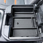 Center Console Organizer Compatible with 2019-2022 Chevy Silverado/Sierra 1500 and 2020-2023 Silverado/Sierra 2500HD 3500HD Accessories Armrest Full Size Tray,Full Console w/Bucket Seats ONLY,Black