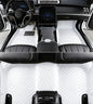Custome Car Mats Accessories All Weather Floor mats Compatible with Automotive Floor Mats Passenger car mats (White) - color: White