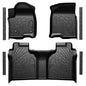Floor Mats for 2019-2026 Chevy Silverado/GMC Sierra 1500 & 2020-2026 Silverado/Sierra 2500HD/3500HD, Crew Cab Bucket Seat Only (with Rear Underseat Storage Box), TPE All Weather Durable Mats - size: 2019-2026 | For Silverado/ Sierra with Storage