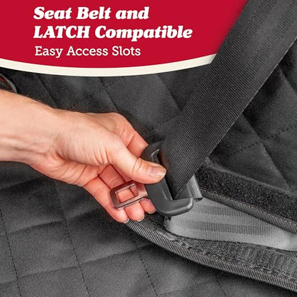 Lusso Gear Car Seat Protector for Baby Car Seat (Bench Seat Cover) - Waterproof - Thick Padding - Protects Fabric or Leather Seats (Black) - color: Bench Seat Cover - Black