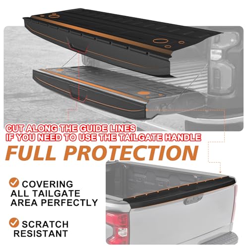 Truck Mat Compatible with 2020-2026 Chevy Silverado & GMC Sierra 2500/3500HD Multi-pro Accessories, Tailgate Mat Custom Fit All Weather Protection Pickup Liner, w/Tailgate Cap Protector - size: 1)Slv&Sra 2500|20-26|MP Tailgate Mat w/Cap Cover