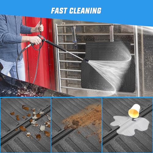 Nilight Rubber Cargo Mats for Cars Trucks SUVs,Universal Trim to fit for Most Vehicles,All Weather Protection Heavy Duty Cargo Liners - color: Rubber Cargo Mat