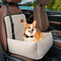 Dog Car Seat Pet Booster Seat Pet Travel Safety Car Seat,The Dog seat Made of Materials is Safe and Comfortable, and can be Disassembled for Easy Cleaning (Off White) - color: off white