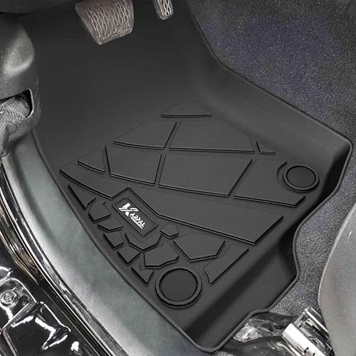 KARPAL Floor Mats for Jeep Gladiator JT 2020-2025 2026, All Weather TPE Custom Fit Floor Liners Car Mats Accessories, Front & 2nd Row - style: 2020-2026 | For Jeep Gladiator | 1st & 2nd Row