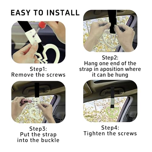 pson Broken Heart Car Handle Strap - color: Luminous
