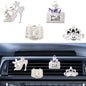 4PCS Bling Car Air Vent Clip, Crystal Rhinestone Heels Bag Crown Perfume Bottle Dashboard Air Vent Trim Clips, Car Interior Outlet Diffuser Decoration Accessory for Women (Silver) - size: Silver