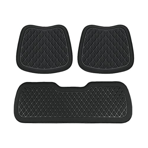 3D Decompression Car Seat Cushion Breathable and Comfortable Driver Seat Cushion Non-Slip Car Seat Pads for Car,Truck,SUV,Truck,Etc (Three-piece set, Black) - color: Black, style: Three-piece set