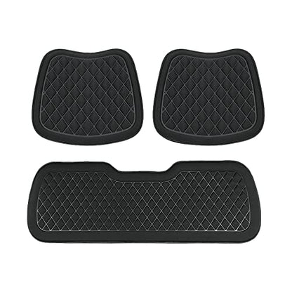 3D Decompression Car Seat Cushion Breathable and Comfortable Driver Seat Cushion Non-Slip Car Seat Pads for Car,Truck,SUV,Truck,Etc (Three-piece set, Black) - color: Black, style: Three-piece set