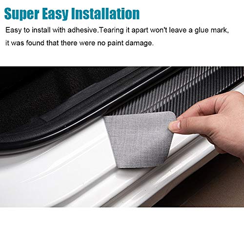 LEXLEY for Honda 2005-2023 2024 2025 2026 4-Door Civic Carbon Fiber Style Leather Door Sill Protector Anti-Dirty Scuff Plate Cover Guard Sills Protector Trim,Welcome Pedal Protect 4PCS -RED